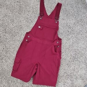 Stylish Burgundy Overalls